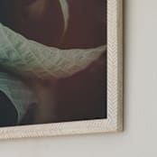 "Vintage Twist" - Art Print in vintage green by Alexis Arnold - Frame Close-up