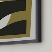 "Dual Perspectives 1" - Art Print in Subtle Earth by Stefania Copertini - Frame Close-up