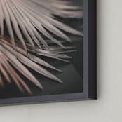 "Copper Ferns 1" - Art Print in Shimmering Copper by Alicia Abla - Frame Close-up