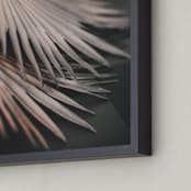 "Copper Ferns 1" - Art Print in Shimmering Copper by Alicia Abla - Frame Close-up