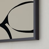 "Obscure Sonder" - Art Print in Putty by Deborah Velasquez - Frame Close-up
