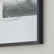 "Abstract drawings I" - Art Print in White by Kirsta Benedetti - Frame Close-up