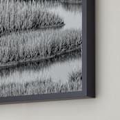 "Marshlands 1" - Art Print in Black & White by Elizabeth Pyle - Frame Close-up
