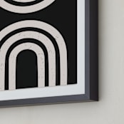 "Arcs II" - Art Print in Midnight Black by Iveta Angelova - Frame Close-up
