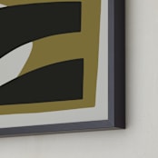 "Dual Perspectives 1" - Art Print in Subtle Earth by Stefania Copertini - Frame Close-up