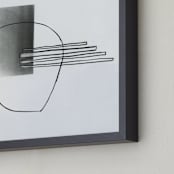 "Abstract drawing II" - Art Print in White by Kirsta Benedetti - Frame Close-up