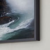 "Emerald Mist" - Art Print in Emerald Blue by KIMBERLY SMITH - Frame Close-up