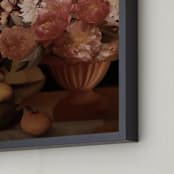 "Harmony in Abundance" - Art Print in Rose by Jenna Holcomb - Frame Close-up