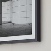 "Curves and Squares 2" - Art Print in Black & White by lulu and isabelle - Frame Close-up