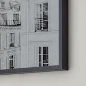 "Parisian Rooftops" - Art Print in French Gray by Lindsay Ferraris Photography - Frame Close-up