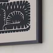 "Sitting Tiger" - Art Print in Graphite by Dani Lugato - Frame Close-up