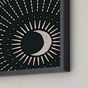 "This Side of the Equator II" - Art Print in Nighttime by ThirtyOne Illustrations - Frame Close-up