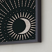 "This Side of the Equator II" - Art Print in Nighttime by ThirtyOne Illustrations - Frame Close-up