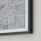 "Criss Cross" - Art Print in Midnight by raven erebus - Frame Close-up