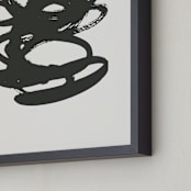 "Morning Meditation no. 2" - Art Print in shadow by Sara Hicks Malone - Frame Close-up
