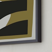 "Dual Perspectives 1" - Art Print in Subtle Earth by Stefania Copertini - Frame Close-up