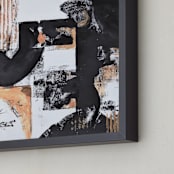"Which Way? -Right" - Art Print in sienna sun by Harriet Spivack - Frame Close-up