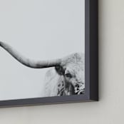 "Brandir" - Art Print in Charcoal by Amy Carroll - Frame Close-up