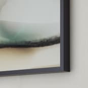 "Trade Winds" - Art Print in Teal by Karen Kardatzke - Frame Close-up