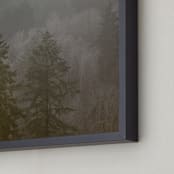 "Pine Forest" - Art Print in White by Crystal Lynn Collins - Frame Close-up