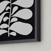 "Black Plant II" - Art Print in Chalkboard Black by Alisa Galitsyna - Frame Close-up
