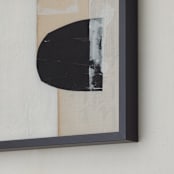 "Magnetic Fit 2" - Art Print in Pale Sand Beige by Alisa Galitsyna - Frame Close-up
