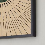 "This Side of the Equator I" - Art Print in Daytime by ThirtyOne Illustrations - Frame Close-up