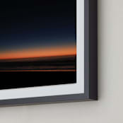 "Night Fall" - Art Print in Sunset Orange by Dani Adams - Frame Close-up