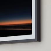 "Night Fall" - Art Print in Sunset Orange by Dani Adams - Frame Close-up