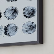 "they hold the snow" - Art Print in Ice by bari wieselman schulman - Frame Close-up