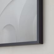 "El Morro Archway" - Art Print in Soft Grey Meets White by Anika - Frame Close-up