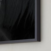"Believe" - Art Print in Deep Black by Leslie Le Coq - Frame Close-up