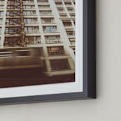 "The L" - Art Print in Alabaster by Kamala Nahas - Frame Close-up