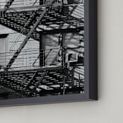 "Up Down NYC" - Art Print in monochrome by lulu and isabelle - Frame Close-up