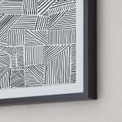 "Criss Cross" - Art Print in Midnight by raven erebus - Frame Close-up