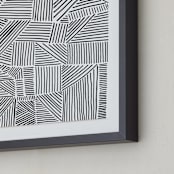"Criss Cross" - Art Print in Midnight by raven erebus - Frame Close-up