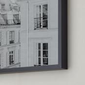 "Parisian Rooftops" - Art Print in French Gray by Lindsay Ferraris Photography - Frame Close-up
