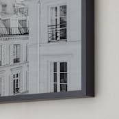 "Parisian Rooftops" - Art Print in French Gray by Lindsay Ferraris Photography - Frame Close-up