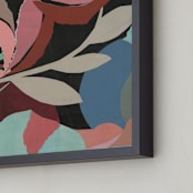 "Magnolia Majesty" - Art Print in Dusted Rose by cyrille gulassa - Frame Close-up