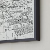 "Toledo" - Art Print in Graphite by Adelyn T. - Frame Close-up