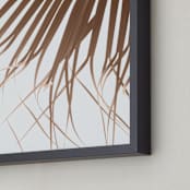 "Leaves in the wind 2" - Art Print in Marsala by Eliane Lamb - Frame Close-up