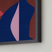 "Dreaming in Blue II" - Art Print in Byzantine Blue by cyrille gulassa - Frame Close-up