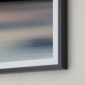 "Flowing Dusk" - Art Print in Shadow Blue by Em Hale - Frame Close-up