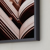 "Deco" - Art Print in Blush by Kaitie Bryant - Frame Close-up