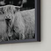 "Annie Moffat" - Art Print in Grey by Amy Carroll - Frame Close-up