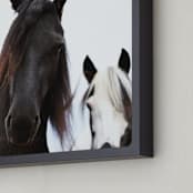 "Heathcliff + Lockwood" - Art Print in Black White by Amy Carroll - Frame Close-up