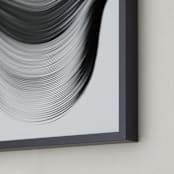 "Aligned" - Art Print in Onyx by Shannon Kohn - Frame Close-up