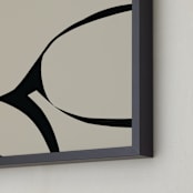 "Obscure Sonder" - Art Print in Putty by Deborah Velasquez - Frame Close-up