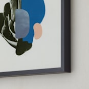 "Organic Curves I" - Art Print in Sky by Field and Sky - Frame Close-up