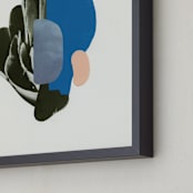 "Organic Curves I" - Art Print in Sky by Field and Sky - Frame Close-up